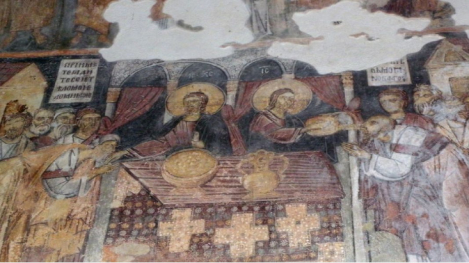 “Двойной Христос” изображен на фреске в Земенском монастыре